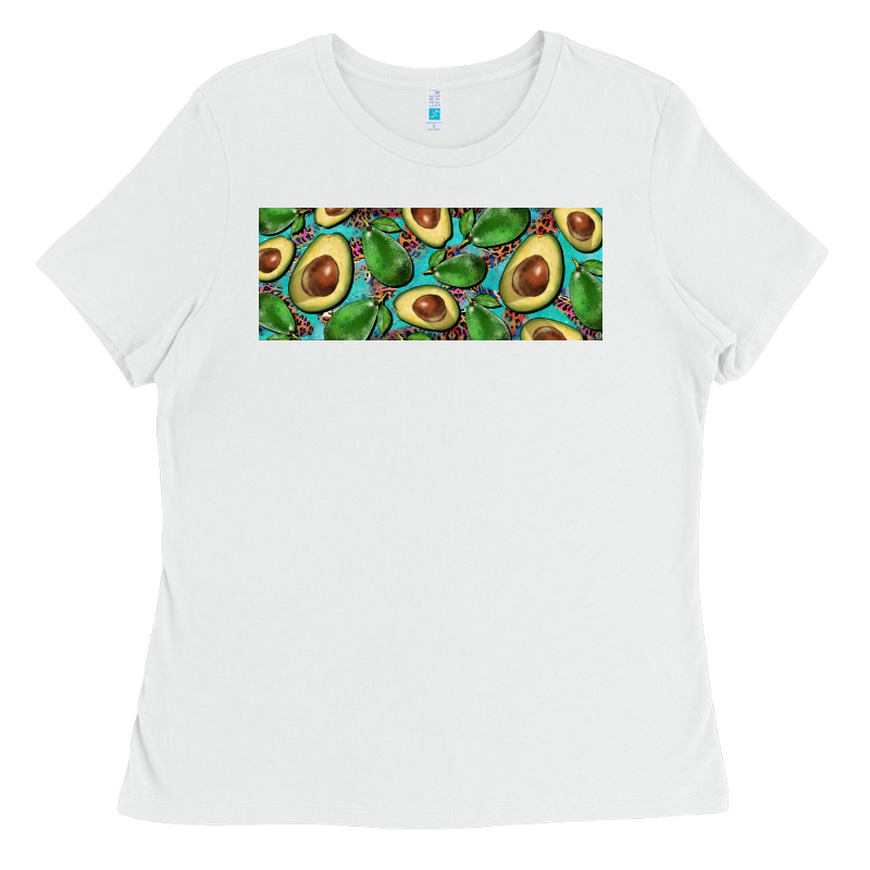 Avacado With Turquoise And Leopard Background 11 Oz Mug Ladies Tee by BarkalooDesign | Teevron
