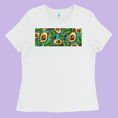 Avacado With Turquoise And Leopard Background 11 Oz Mug Ladies Tee Designed By Barkaloodesign