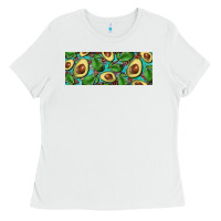 White avacado with turquoise and leopard background 11 oz mug Ladies Tee - BarkalooDesign