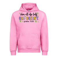 Fuchsia Pink when all else fails god doesnt Urban Hoodie - MaliasSmallBusiness