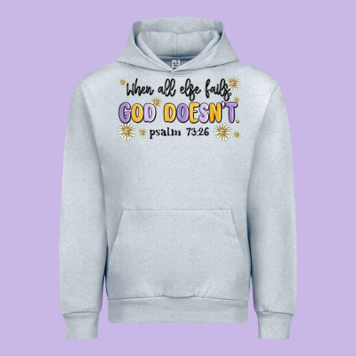 When All Else Fails God Doesnt Urban Hoodie Designed By Maliassmallbusiness