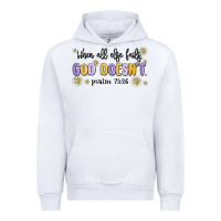 White when all else fails god doesnt Urban Hoodie - MaliasSmallBusiness
