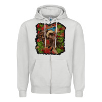 Dove Grey valentine's day cowboy cactus rose Zipper Hoodie - RanaPortraitStore