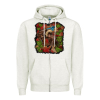 Oatmeal Heather valentine's day cowboy cactus rose Zipper Hoodie - RanaPortraitStore
