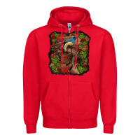 Red valentine's day cowboy cactus rose Zipper Hoodie - RanaPortraitStore