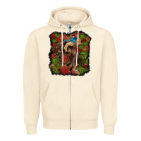 Valentine's Day Cowboy Cactus Rose Zipper Hoodie | Teevron