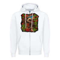 White valentine's day cowboy cactus rose Zipper Hoodie - RanaPortraitStore