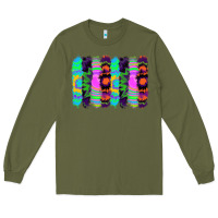 Army Green tie dye brushstrokes Long Sleeve Tee - RanaPortraitStore