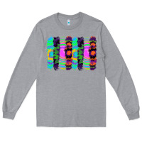 Heather Grey tie dye brushstrokes Long Sleeve Tee - RanaPortraitStore
