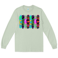 Matcha tie dye brushstrokes Long Sleeve Tee - RanaPortraitStore