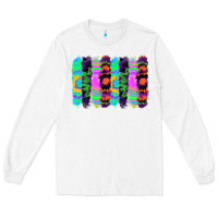 White tie dye brushstrokes Long Sleeve Tee - RanaPortraitStore