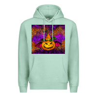 Seafoam halloween jack o'lantern tumbler Premium Hoodie - Jasminsmagicworld