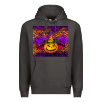 Smoke halloween jack o'lantern tumbler Premium Hoodie - Jasminsmagicworld