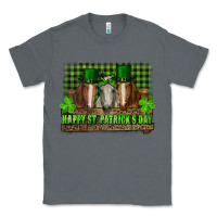 Charcoal Heather happy st. patrick's day horses with leprechaun hat and bandana Classic Tee - RanaPortraitStore