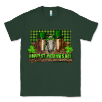 Sports Green happy st. patrick's day horses with leprechaun hat and bandana Classic Tee - RanaPortraitStore