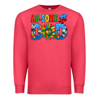 Cardinal ausome autism dad Premium Sweatshirt - AdoDesignShop