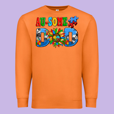 Ausome Autism Dad Premium Sweatshirt Designed By Adodesignshop