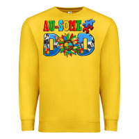 Lemon ausome autism dad Premium Sweatshirt - AdoDesignShop