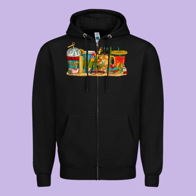 Zipper Hoodie teacher fuel coffee cups