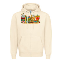 Sandshell teacher fuel coffee cups Zipper Hoodie - texasbilliewilder