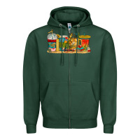 Sports Green teacher fuel coffee cups Zipper Hoodie - texasbilliewilder
