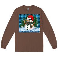 Chestnut snowy christmas snowman Long Sleeve Tee - BarkalooDesign