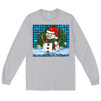 Moon Dust snowy christmas snowman Long Sleeve Tee - BarkalooDesign
