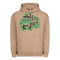 Pigment Burro st patricks day shamrock typography Urban Hoodie - MaliasSmallBusiness