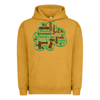 Pigment Peanut Butter st patricks day shamrock typography Urban Hoodie - MaliasSmallBusiness