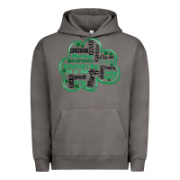 Pigment Tornado st patricks day shamrock typography Urban Hoodie - MaliasSmallBusiness