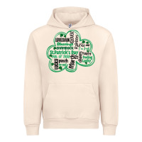 Sandshell st patricks day shamrock typography Urban Hoodie - MaliasSmallBusiness