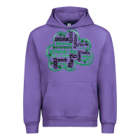 Tulip st patricks day shamrock typography Urban Hoodie - MaliasSmallBusiness