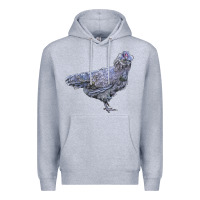 Heather Grey Ameraucana Chicken Premium Hoodie - LillyAllenDesigns