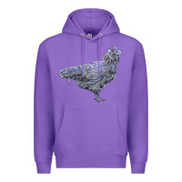Purple Ameraucana Chicken Premium Hoodie - LillyAllenDesigns