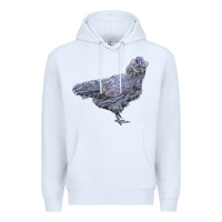 White Ameraucana Chicken Premium Hoodie - LillyAllenDesigns