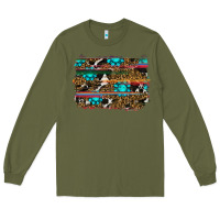 Army Green western background Long Sleeve Tee - RanaPortraitStore