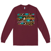 Burgundy western background Long Sleeve Tee - RanaPortraitStore
