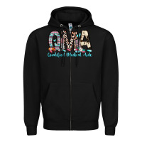 Black qma qualified medical aide Zipper Hoodie - Zillion Design Studio