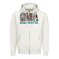 Oatmeal Heather qma qualified medical aide Zipper Hoodie - Zillion Design Studio