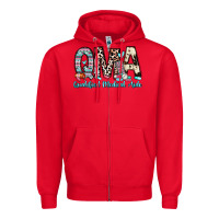 Red qma qualified medical aide Zipper Hoodie - Zillion Design Studio
