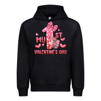 Black my first valentines day Urban Hoodie - MaliasSmallBusiness