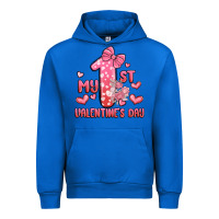 Cobalt my first valentines day Urban Hoodie - MaliasSmallBusiness