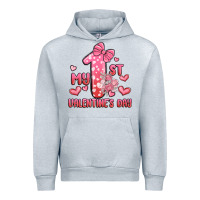 Heather Grey my first valentines day Urban Hoodie - MaliasSmallBusiness