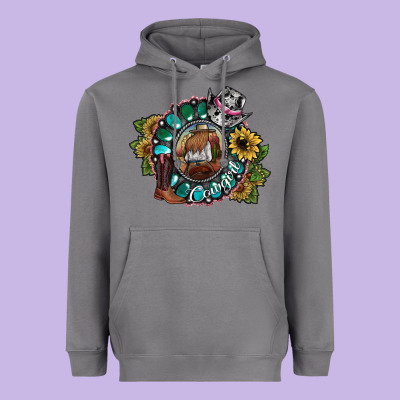 Cowgirl Heavyweight Hoodie Designed By Sublimationcraftshop