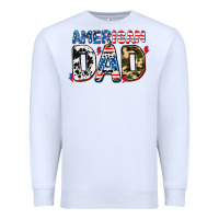 White American dad Premium Sweatshirt - AdoDesignShop