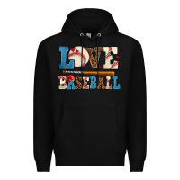 Black love baseball Premium Hoodie - AdoDesignShop