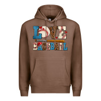 Chestnut love baseball Premium Hoodie - AdoDesignShop