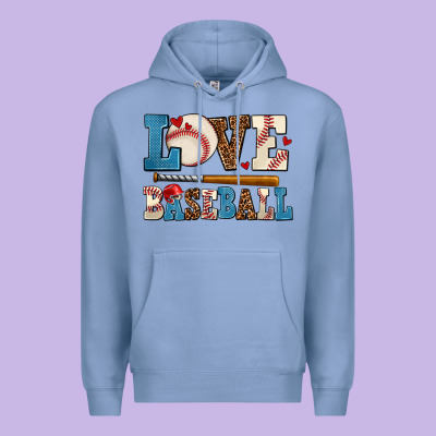 Love Baseball Premium Hoodie Designed By Adodesignshop