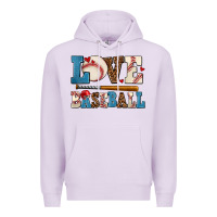 Lilac love baseball Premium Hoodie - AdoDesignShop
