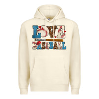 Sandshell love baseball Premium Hoodie - AdoDesignShop